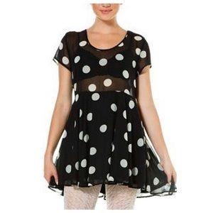 Babydoll Polka Dot Dress